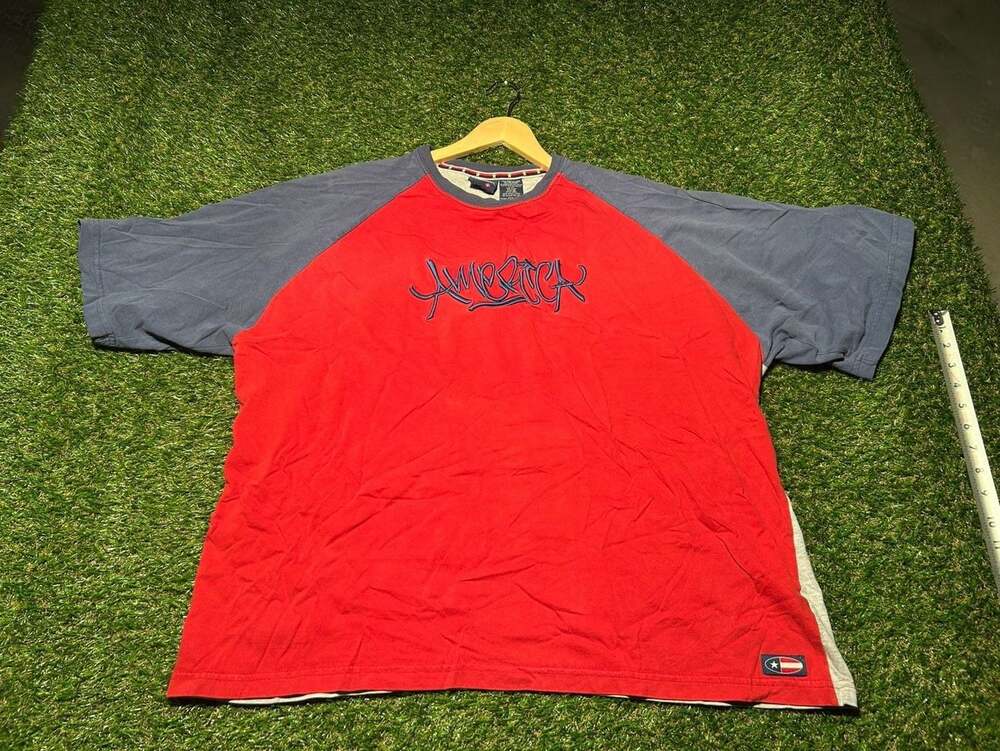 Vintage Spirit of America Embroidered Graphic T-Shirt XXL